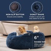 Bedsure Human Dog Bed for Adult, Plush Giant Calming Nest Bed Orthopedic | 71″ Human Size Dog Bed Washable with Storage Pocket, Supportive Bolster, Egg Foam, Non-Slip Bottom, Fluffy Faux Fur, Brown(Navy)