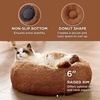 Bedsure Human Dog Bed for Adult, Plush Giant Calming Nest Bed Orthopedic | 71″ Human Size Dog Bed Washable with Storage Pocket, Supportive Bolster, Egg Foam, Non-Slip Bottom, Fluffy Faux Fur, Brown(Copper)