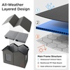 Bedsure ReflexHeat™ Ex-Wide Weatherproof Outdoor Cat House with Raised Base | 22.5×12.5×13.25In,Large Insulated Warm Feral Cat Shelter,Waterproof Outside Pet Hideout for Multiple Stray Kitties,Grey(Polyester)