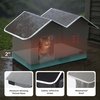 Bedsure ReflexHeat™ Ex-Wide Weatherproof Outdoor Cat House with Raised Base | 22.5×12.5×13.25In,Large Insulated Warm Feral Cat Shelter,Waterproof Outside Pet Hideout for Multiple Stray Kitties,Grey(Polyester)