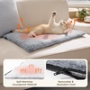 Bedsure Self Warming Cat Bed Mat,Small Pet Extra Warm Self Heating Cat Pad | 24X18″ Thermal Dog Crate Pads for Indoor Outdoor,Faux Fur Removable Washable Cover in Winter,Non Slip,Not Electric,Grey(Grey)