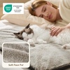 Bedsure Self Warming Cat Bed Mat,Small Pet Extra Warm Self Heating Cat Pad | 24X18″ Thermal Dog Crate Pads for Indoor Outdoor,Faux Fur Removable Washable Cover in Winter,Non Slip,Not Electric,Grey(Brown)