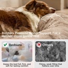 Bedsure SupportMax™ Calming Dog Bed Medium Size Dog Washable Pet Bed,30in | 420GSM Plush Fluffy Faux Fur Donut Round,Thick Supportive,Removable Cover,Anti-Slip,Anti-Anxiety,Up to 45 Lbs,Camel(Camel)