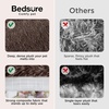 Bedsure SupportMax™ Calming Dog Bed Medium Size Dog Washable Pet Bed,30in | 420GSM Plush Fluffy Faux Fur Donut Round,Thick Supportive,Removable Cover,Anti-Slip,Anti-Anxiety,Up to 45 Lbs,Camel(Chestnut Brown)