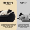 Bedsure SupportMax™ Extra Thick Orthopedic Dog Bed Medium Size Dog | 35″ Premium Supportive Couch for Senior Dogs, Water-resistant Removable Washable Cover, Comfy Pet Sofa with Sherpa, Grey(Black)