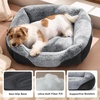 Bedsure Washable Dog Bed Medium Size Dog Rectangle Big Pet Bed,30x24x8in | Soft Comfy Corduroy Fleece,Faux Fur Plush,Nonskid Bottom,Suitable for Dogs Up to 35lbs,Grey(Grey)