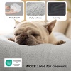 Bedsure Washable XL Dog Bed for Crate, Comfort Fluffy Pet Pillow, 41×27 | Plush Kennel Pad, Ultra Soft PP Cotton, Non-Slip Bottom, Machine Washable Pet Sleeping Mat, Dark Gray(Gray)