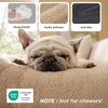 Bedsure Washable XL Dog Bed for Crate, Comfort Fluffy Pet Pillow, 41×27 | Plush Kennel Pad, Ultra Soft PP Cotton, Non-Slip Bottom, Machine Washable Pet Sleeping Mat, Dark Gray(Brown)