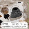 Bedsure Washable XL Dog Bed for Crate, Comfort Fluffy Pet Pillow, 41×27 | Plush Kennel Pad, Ultra Soft PP Cotton, Non-Slip Bottom, Machine Washable Pet Sleeping Mat, Dark Gray(Dark Gray)