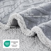 Bedsure Waterproof Dog Blankets for Bed – Pet Blanket for Bed Couch Protector Washable, Jacquard Coral Fleece Cat Throw Blanket, Soft Plush Reversible Furniture Protection, Queen, 86×90, Pale Oak(Grey)
