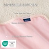 Bedsure Waterproof Dog Blankets for Large Dogs Sherpa Fleece Throw, 40X50 | Washable Soft Plush Pet Cat Blanket for Couch Cover, Reversible Cozy Calming Furniture Protector Warm for Senior Dogs,Grey(Azalea Pink)