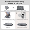 Bedsure Waterproof Dog Blankets for Small Dogs – 25″X35″, Anchor Gray | Soft Print Sherpa Fleece Puppy Cat Blanket Washable, Cozy Plush Reversible Throw Furniture Protector for Pet Kitten Doggy(Beige-bone)