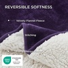 Bedsure Waterproof Dog Blankets for Small Dogs – 25″X35″, Anchor Gray | Soft Print Sherpa Fleece Puppy Cat Blanket Washable, Cozy Plush Reversible Throw Furniture Protector for Pet Kitten Doggy(Eggplant)