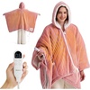 Bedsure Wearable Heated Blanket with Foot Pocket & Sleeves, 50×71+18″, Pink | Preheat Function, Sherpa Electric Robe Throw, Gifts for Women, 6 Heat/6 Timer (Up to 10H) Settings, 8H Auto Shut Off, ETL/FCC(02 – Pink)