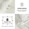 Bedsure Fluffy Duvet Cover Set – Ultra Soft Plush Shaggy Comforter Cover Queen Size, Warm Flannel Fleece Bed Sets for Winter, 3 Pieces, Snowflake Pattern, Grey(04 – Coconut White (No Comforter))