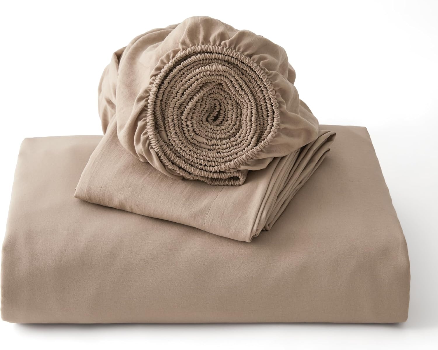 image:imageBedsure Tan Gingham Ruffle Duvet Cover SetVintage Farmhouse Bedding Queen02 Light Brown No Comforter