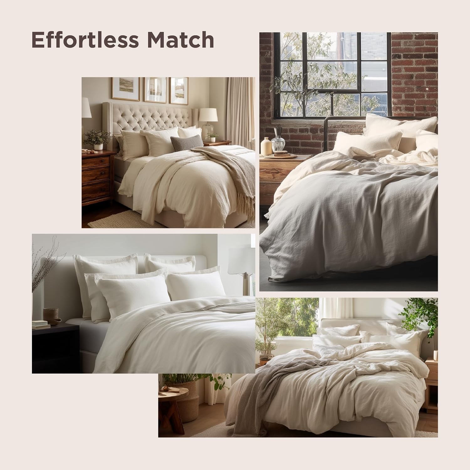 image:imageBedsure Tan Gingham Ruffle Duvet Cover SetVintage Farmhouse Bedding Queen08 Gold No Comforter