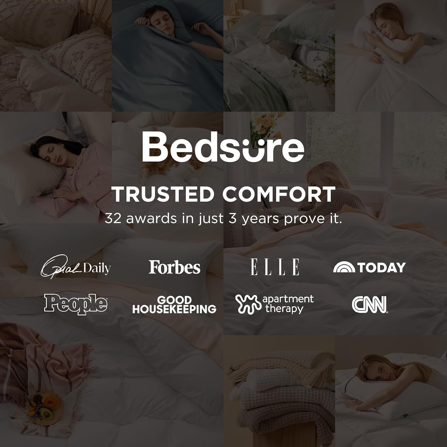 image:imageBedsure Tan Gingham Ruffle Duvet Cover SetVintage Farmhouse Bedding Queen19 Taupe No Comforter