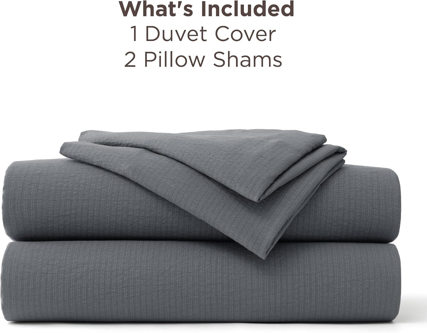 image:imageBedsure Tan Gingham Ruffle Duvet Cover SetVintage Farmhouse Bedding Queen23 Dark Grey No Comforter