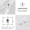 Bedsure Checkered Boho Duvet Cover Queen, Tufted Embroidery, 3-Piece,Beige(04 – White – Elegant (No Comforter))
