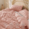 Bedsure Checkered Boho Duvet Cover Queen, Tufted Embroidery, 3-Piece,Beige(08 – Light Pink – Elegant (No Comforter))