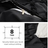 Bedsure Checkered Boho Duvet Cover Queen, Tufted Embroidery, 3-Piece,Beige(16 – Black – Elegant (No Comforter))