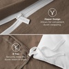 Bedsure Tan Gingham Ruffle Duvet Cover Set,Vintage Farmhouse Bedding, Queen(02 – Brown (No Comforter))