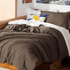 Bedsure Tan Gingham Ruffle Duvet Cover Set,Vintage Farmhouse Bedding, Queen(02 – Dark Brown (No Comforter))
