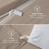 Bedsure Tan Gingham Ruffle Duvet Cover Set,Vintage Farmhouse Bedding, Queen(02 – Light Brown (No Comforter))