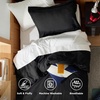 Bedsure Tan Gingham Ruffle Duvet Cover Set,Vintage Farmhouse Bedding, Queen(04 – Black (No Comforter))