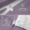 Bedsure Tan Gingham Ruffle Duvet Cover Set,Vintage Farmhouse Bedding, Queen(06 – Dusty Purple (No Comforter))