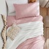 Bedsure Tan Gingham Ruffle Duvet Cover Set,Vintage Farmhouse Bedding, Queen(09 – Pink (No Comforter))