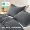 Bedsure Tan Gingham Ruffle Duvet Cover Set,Vintage Farmhouse Bedding, Queen(23 – Dark Grey (No Comforter))