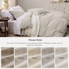 Bedsure Tan Gingham Ruffle Duvet Cover Set,Vintage Farmhouse Bedding, Queen(Beige)