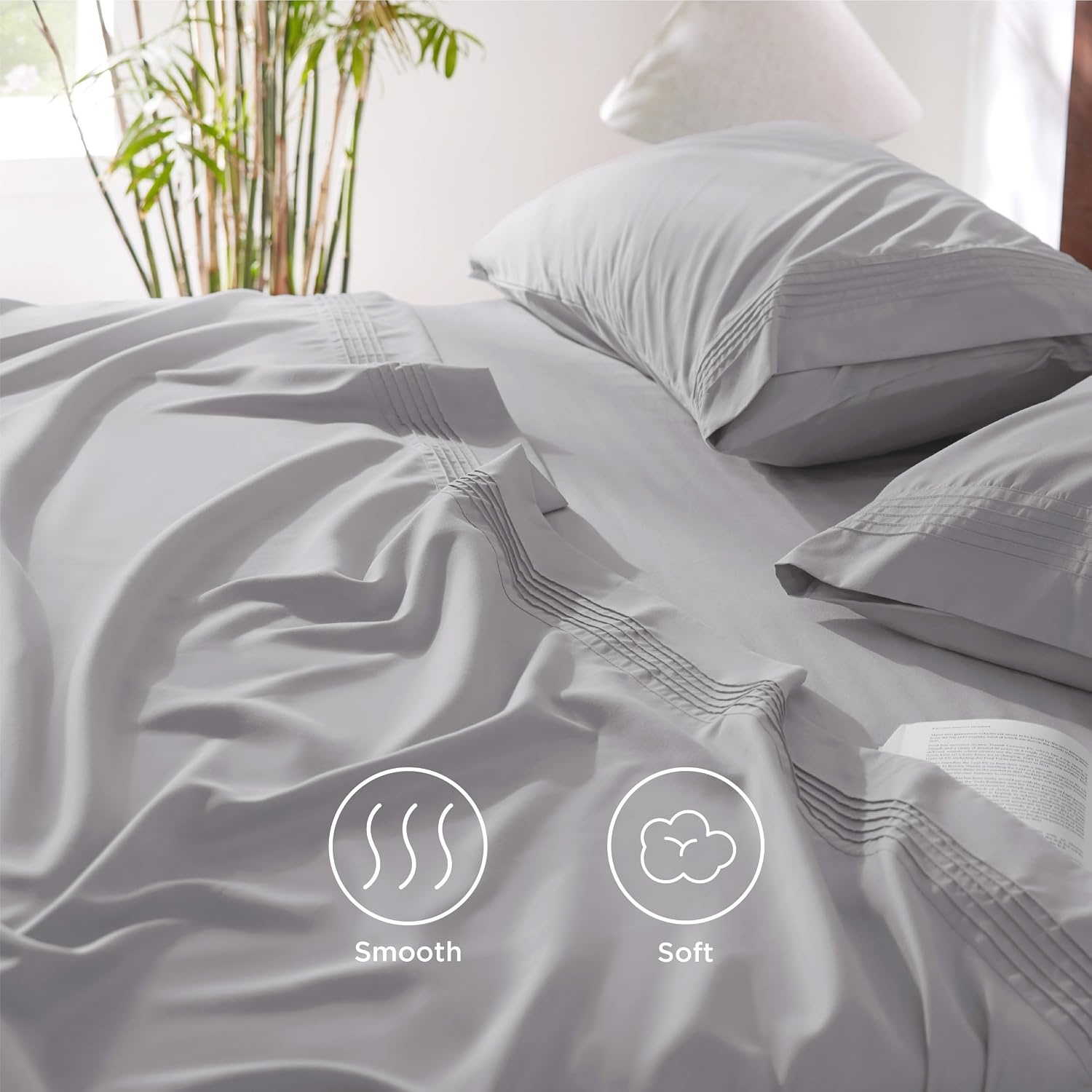 image:imageBedsure Twin Mattress Pad Bundle Deep Pocket Twin Sheets Set
