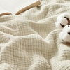 Bedsure 100% Cotton Muslin Blanket + Twin XL Mattress Topper