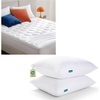 Bedsure 2PK Pillows+1 Mattress Pad