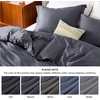 Bedsure Beige Queen Duvet Cover, Cooling Lyocell Cotton Blend Bedding Set(07 – Dark Grey (No Comforter))