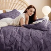 Bedsure Light Pink Boho Duvet Cover Queen, Soft Vintage Embroidery(05 – Grayish Purple)