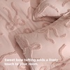 Bedsure Light Pink Boho Duvet Cover Queen, Soft Vintage Embroidery(08 – Rose Pink)