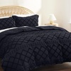 Bedsure Light Pink Boho Duvet Cover Queen, Soft Vintage Embroidery(19 – Black)