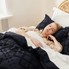 Bedsure Light Pink Boho Duvet Cover Queen, Soft Vintage Embroidery(19 – Black)