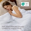 Bedsure Prewashed Duvet Cover Only, Cotton-Like Feel, White, Queen(03 – Bright White (Only Duvet Cover))