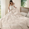 Bedsure Prewashed Duvet Cover Only, Cotton-Like Feel, White, Queen(03 – Cream (Only Duvet Cover))
