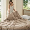 Bedsure Prewashed Duvet Cover Only, Cotton-Like Feel, White, Queen(03 – Light Brown (Only Duvet Cover))