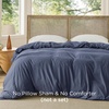 Bedsure Prewashed Duvet Cover Only, Cotton-Like Feel, White, Queen(05 – Navy (Only Duvet Cover))