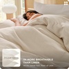 Bedsure PureWoven 100% Cotton Muslin Duvet Cover Queen Gauze Bedding Set(01- 3-layer Gauze Linen (No Comforter))