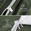 Bedsure PureWoven 100% Cotton Muslin Duvet Cover Queen Gauze Bedding Set(07 – Cooling Muslin Olive Green (No Comforter))