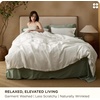 Bedsure PureWoven 100% Cotton Muslin Duvet Cover Queen Gauze Bedding Set(11 – Linen White (No Comforter))
