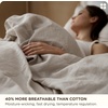 Bedsure PureWoven 100% Cotton Muslin Duvet Cover Queen Gauze Bedding Set(12- Linen (No Comforter))